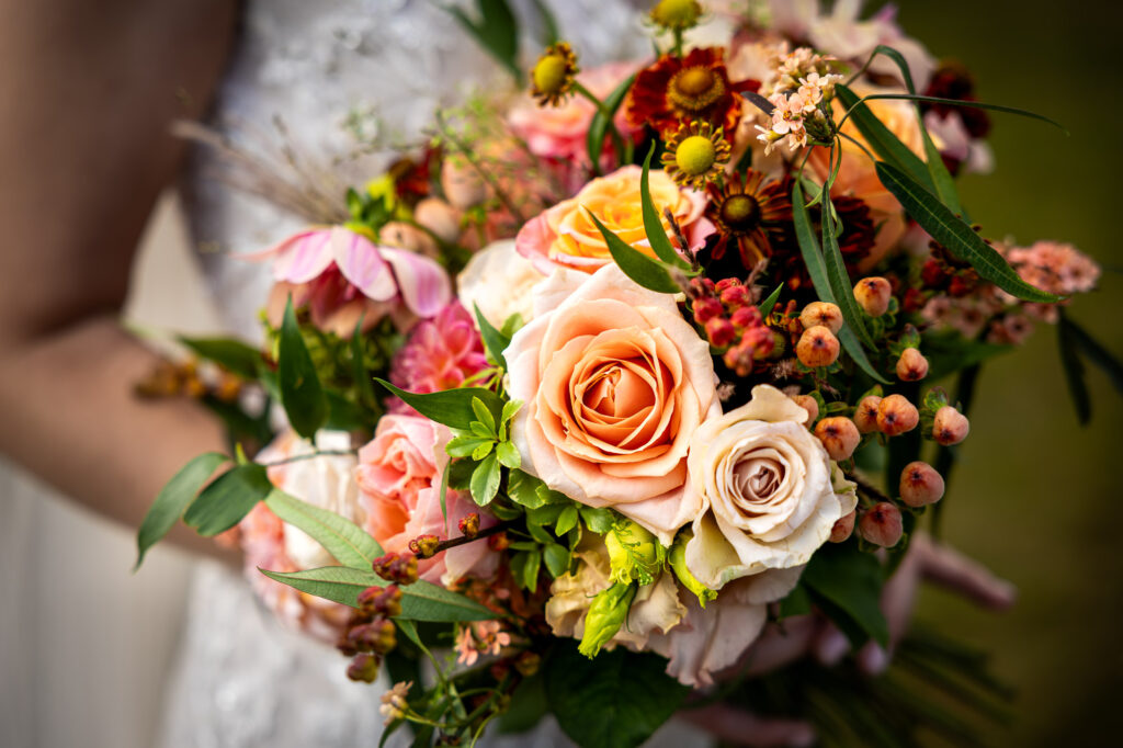 Bridal bouquet by White and Winsome.