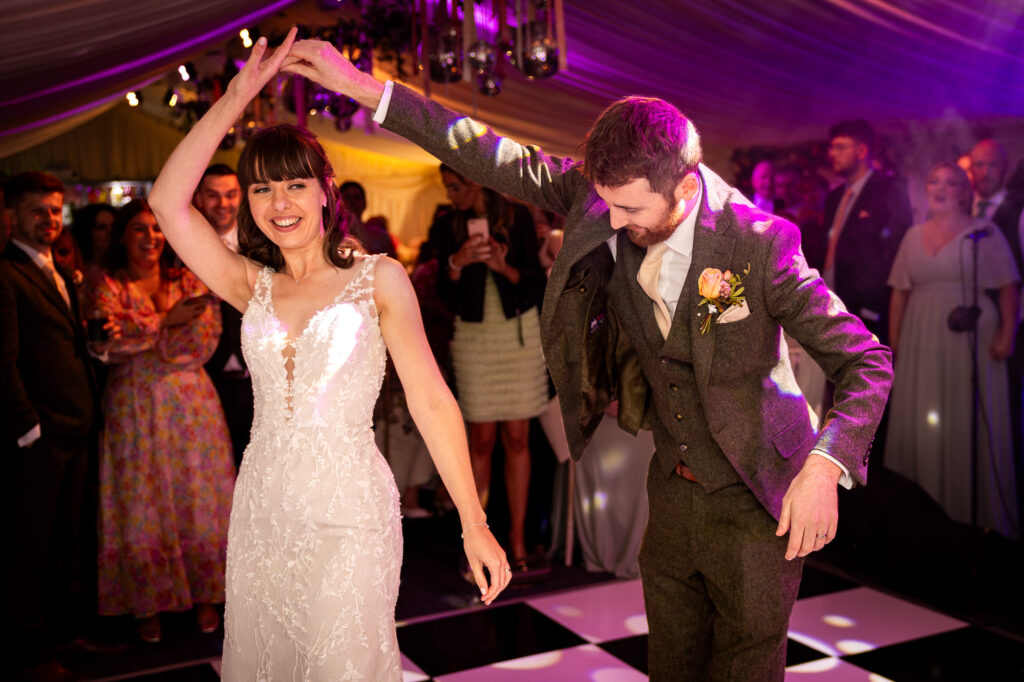 Bride and groom's first dance.